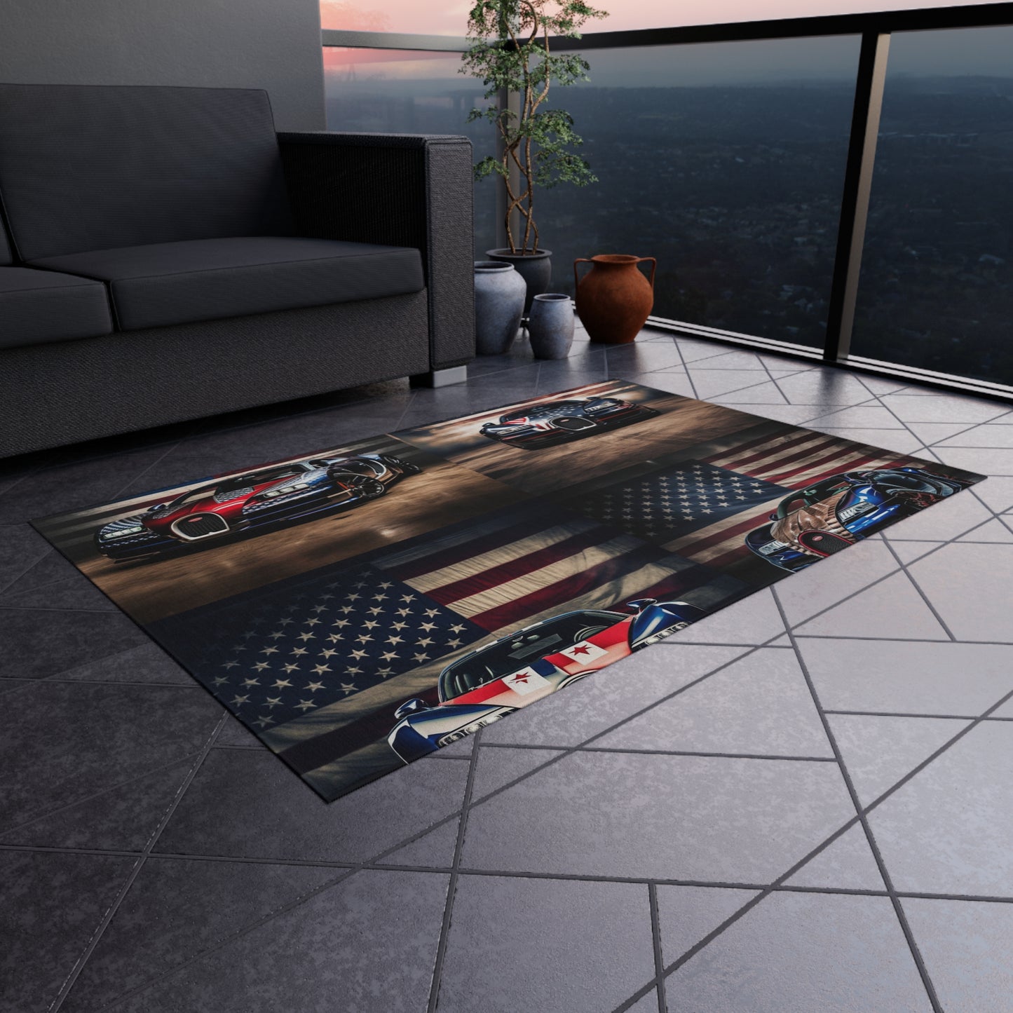 Outdoor Rug  Bugatti American Flag 5