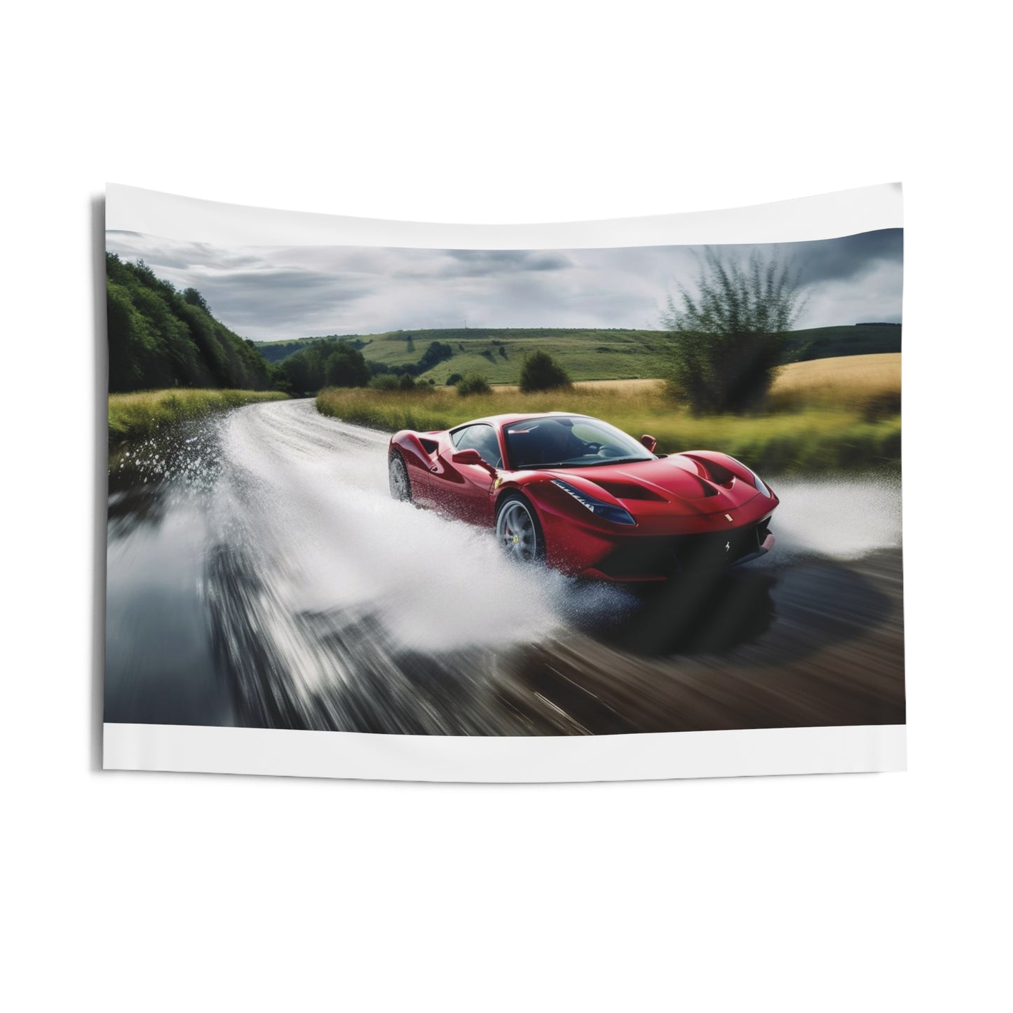 Indoor Wall Tapestries Water Ferrari Splash 4