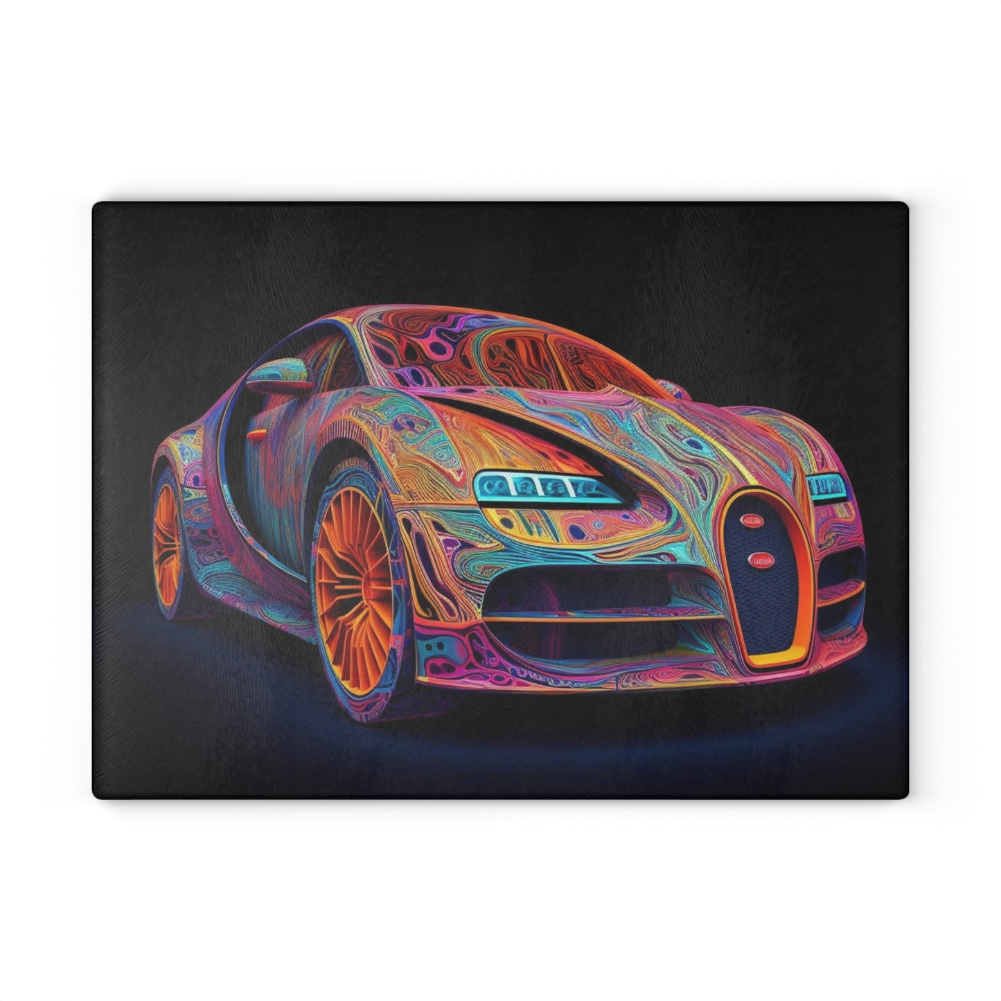 Glass Cutting Board Bugatti Abstract Concept 1