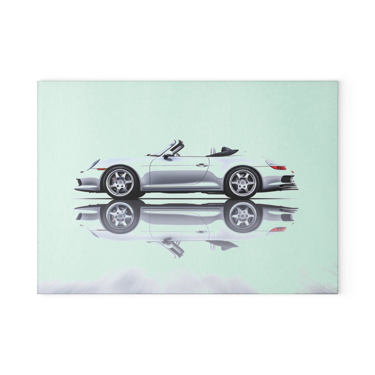 Glass Cutting Board 911 Speedster on water 3