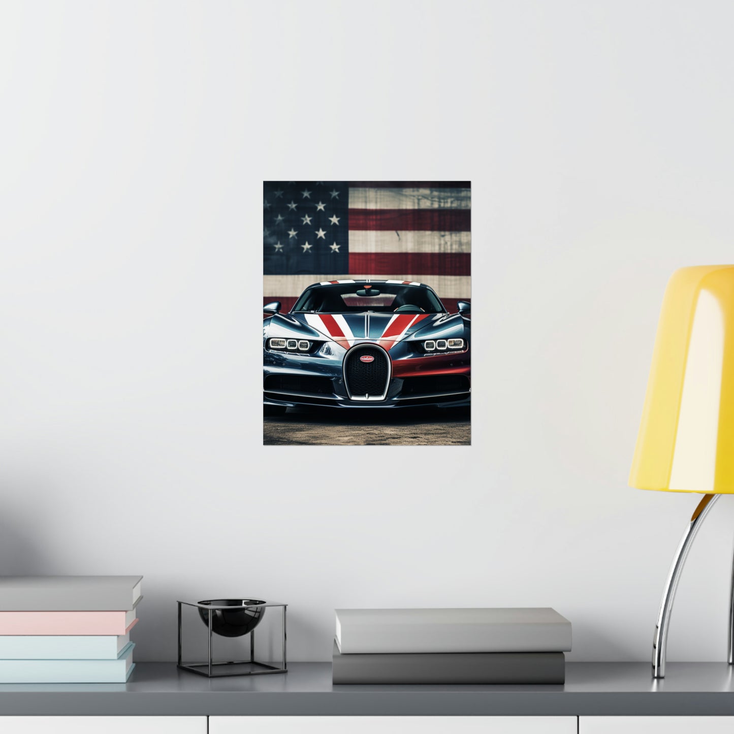 Premium Matte Vertical Posters Bugatti Flag 2