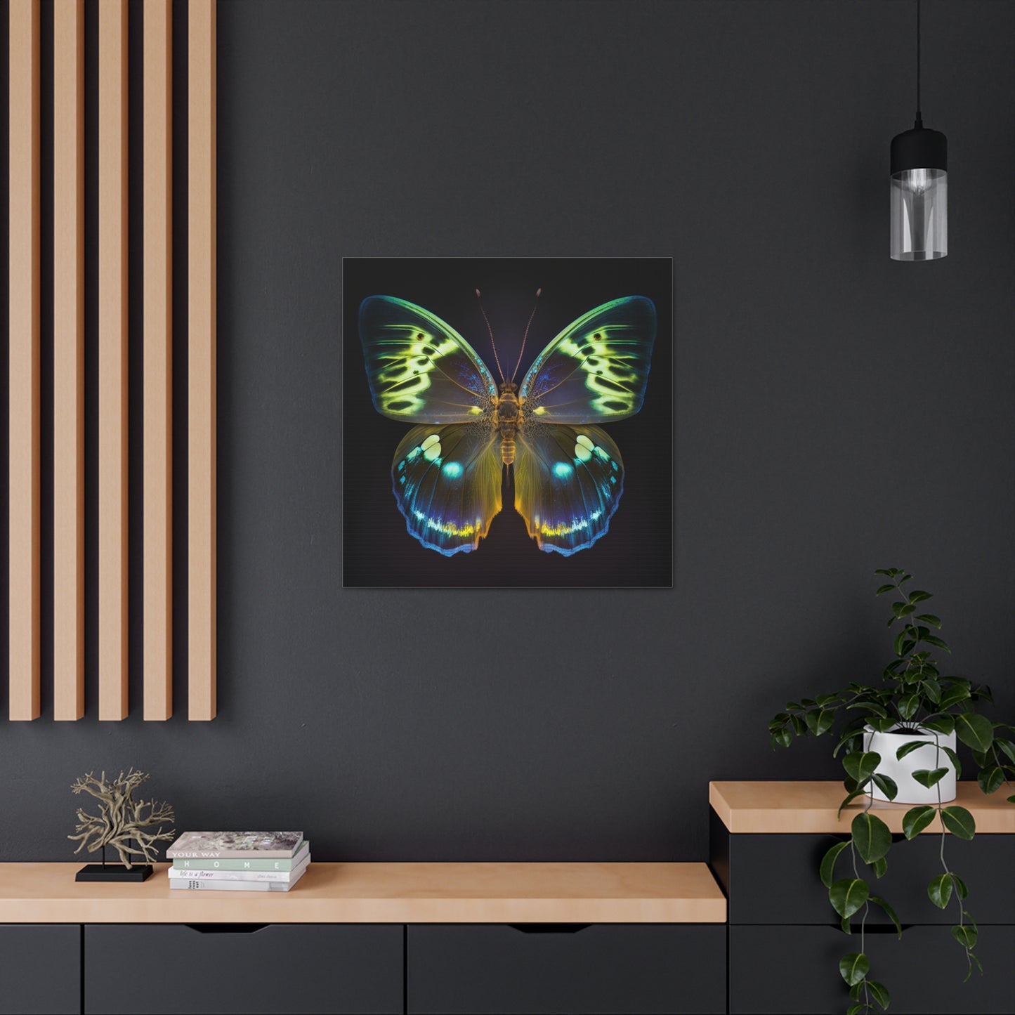 Canvas Gallery Wraps Neon Hue Butterfly 1