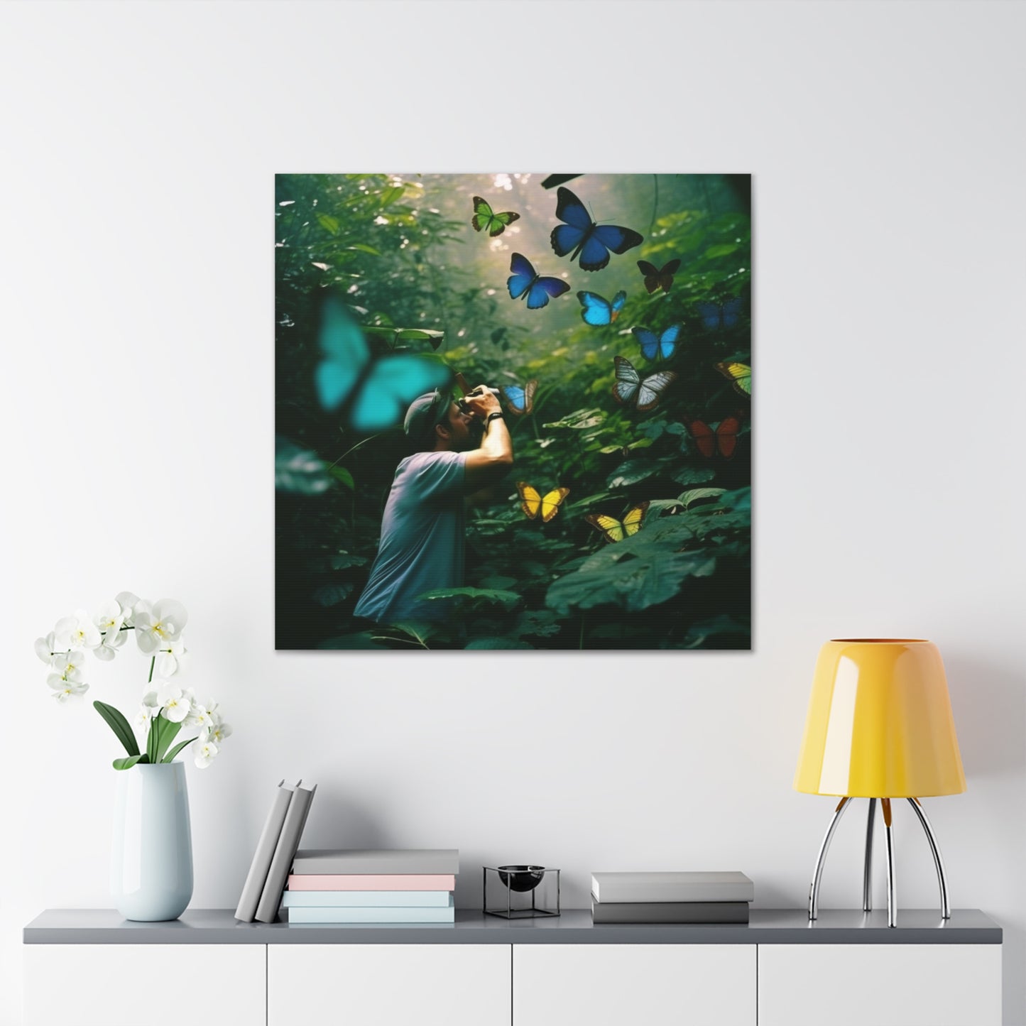 Canvas Gallery Wraps Jungle Butterfly 1