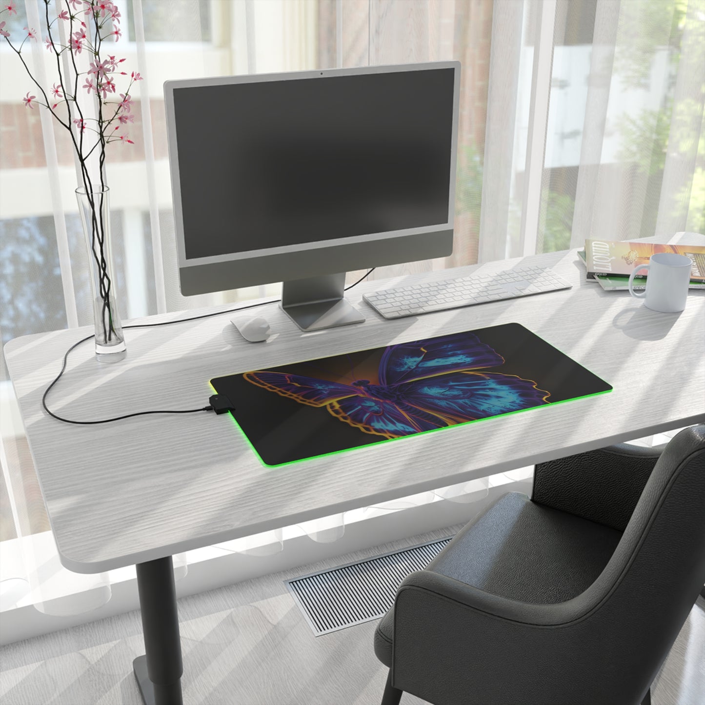 LED Gaming Mouse Pad Thermal Butterfly 4