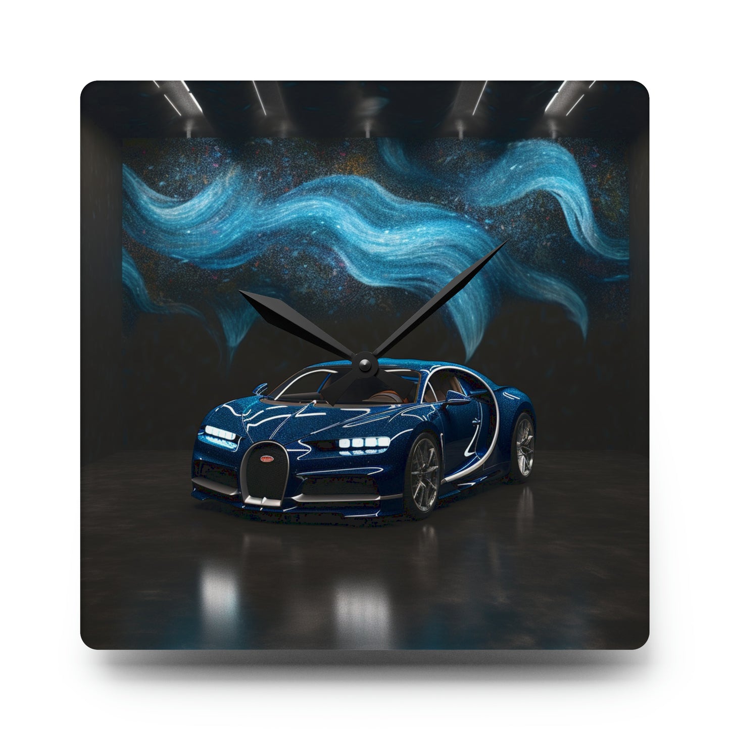 Acrylic Wall Clock Hyper Bugatti 3