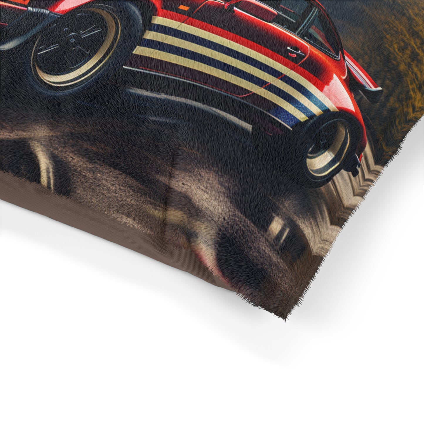 Pet Bed American Flag Porsche Abstract 1