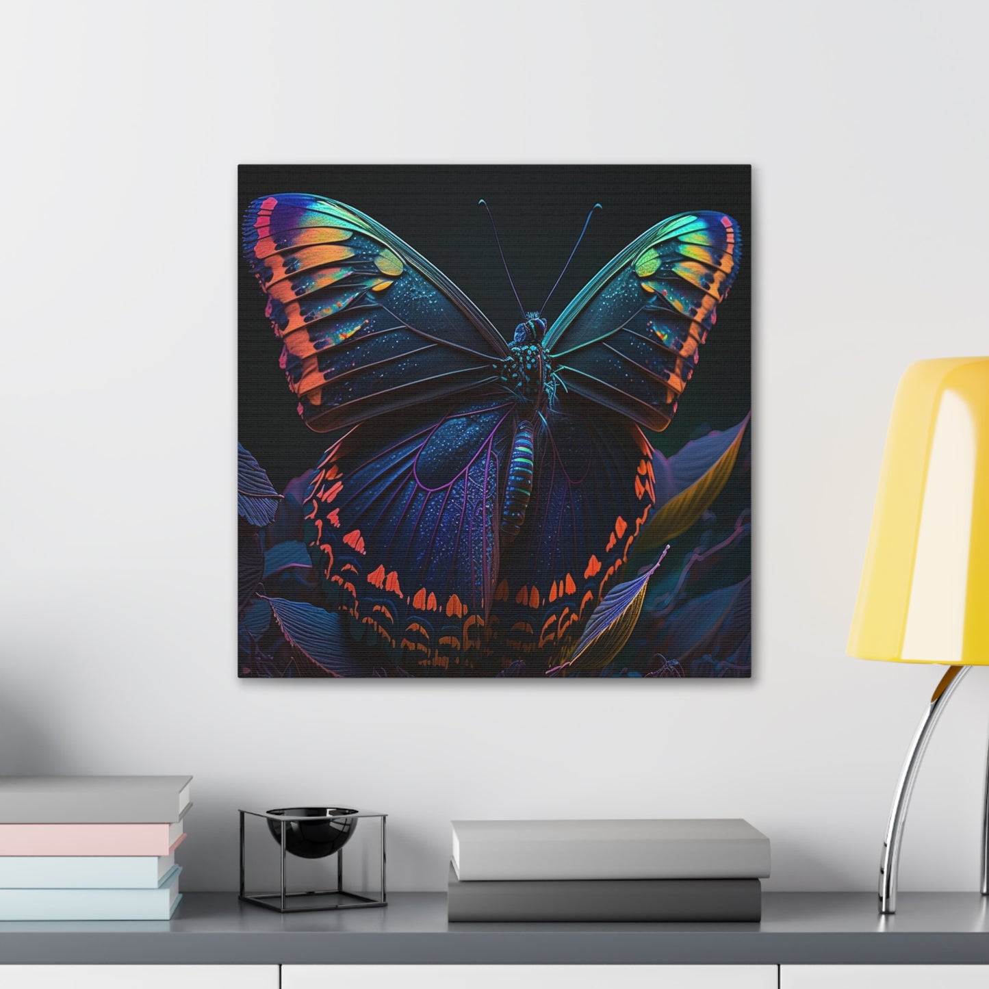 Canvas Gallery Wraps Hue Neon Butterfly 3