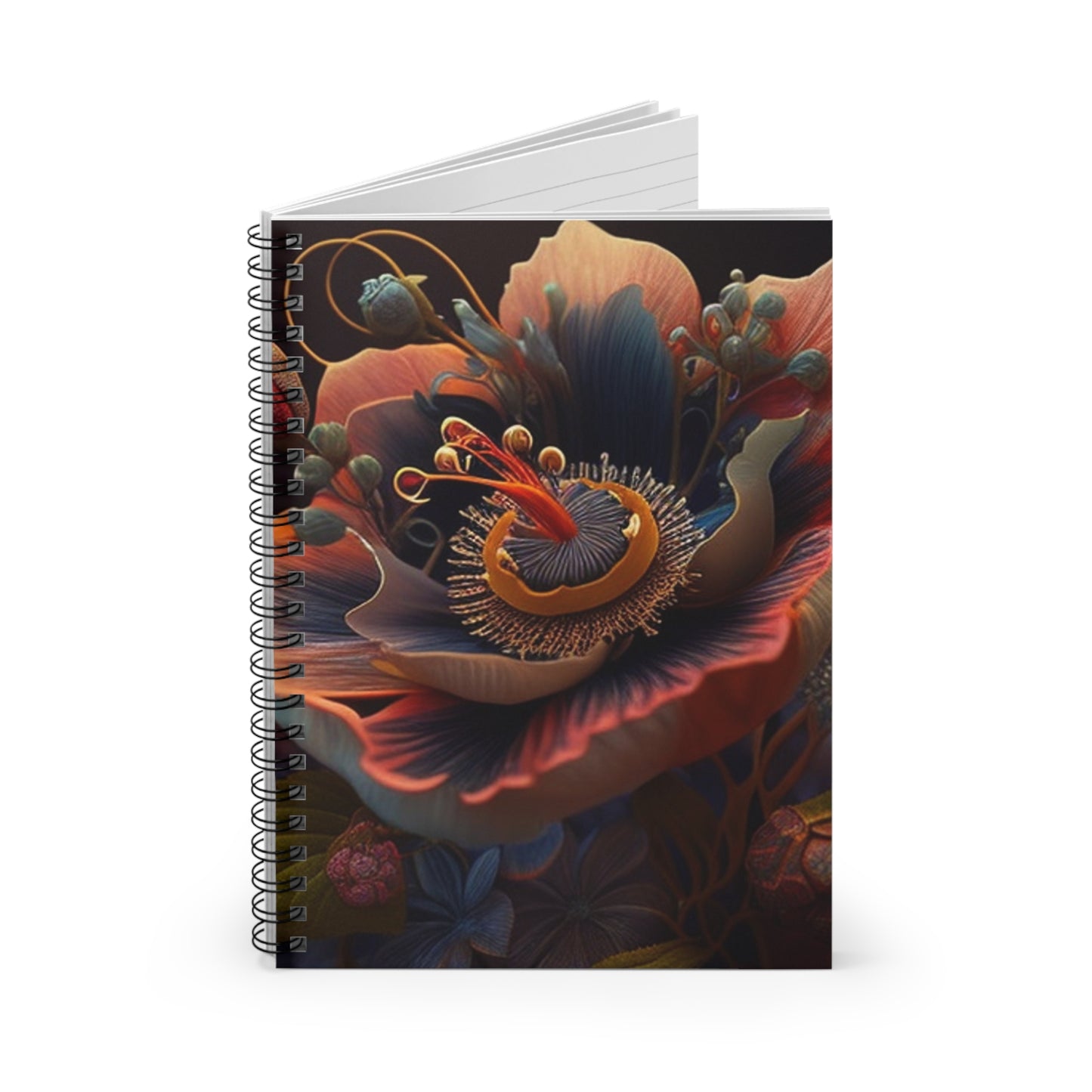 Spiral Notebook - Ruled Line Flower Arangment 3