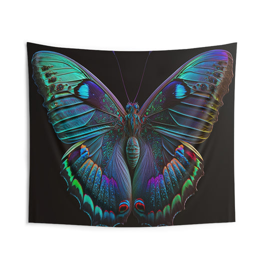 Indoor Wall Tapestries Hue Neon Butterfly 4