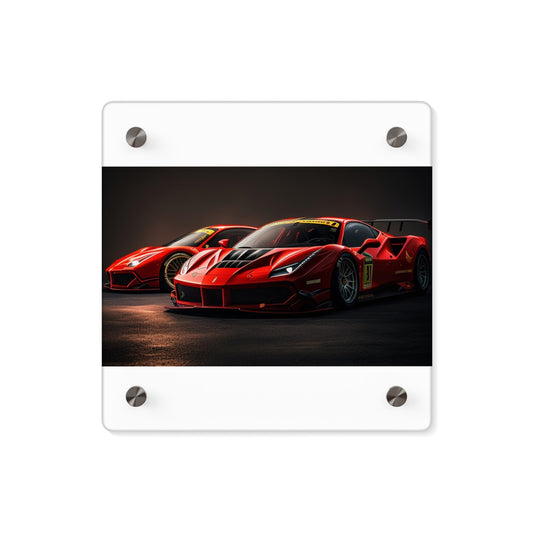 Acrylic Wall Art Panels Ferrari Red 4