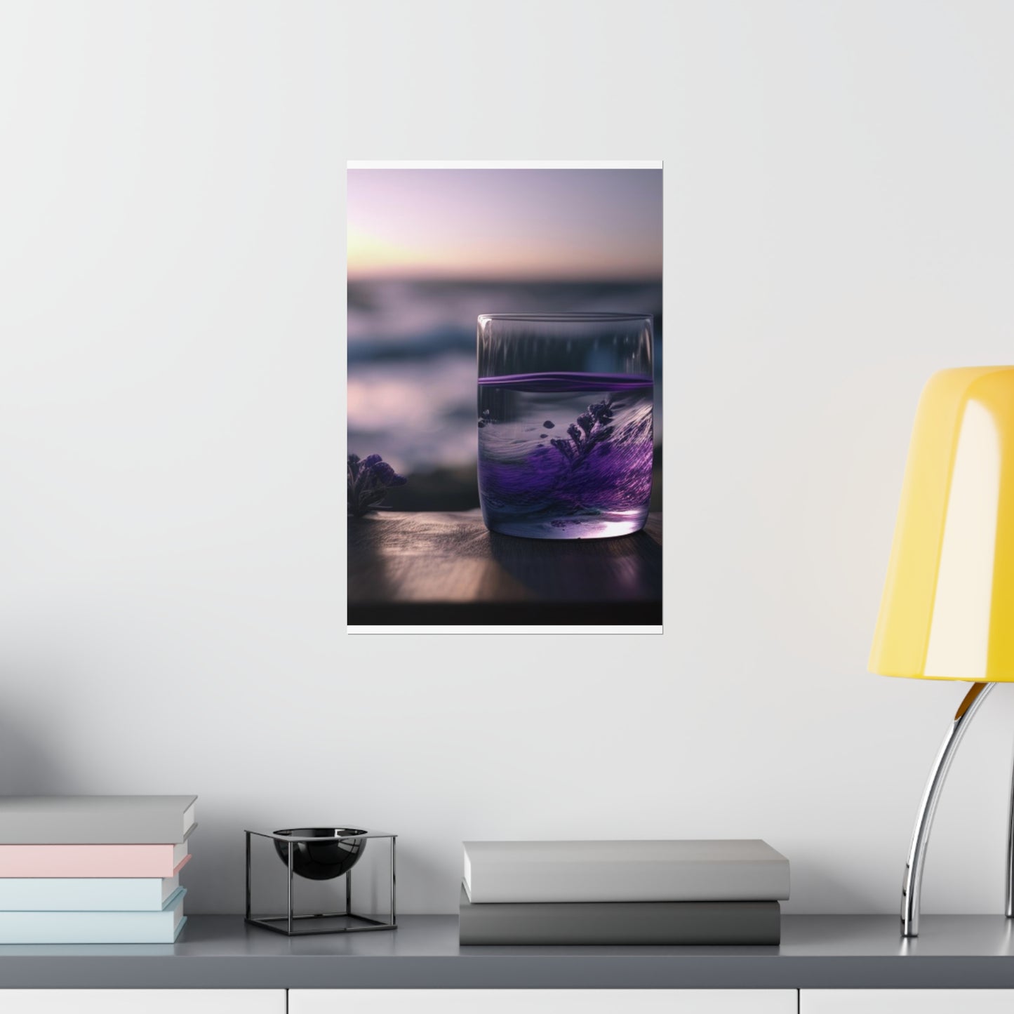 Premium Matte Vertical Posters Lavender in a vase 4