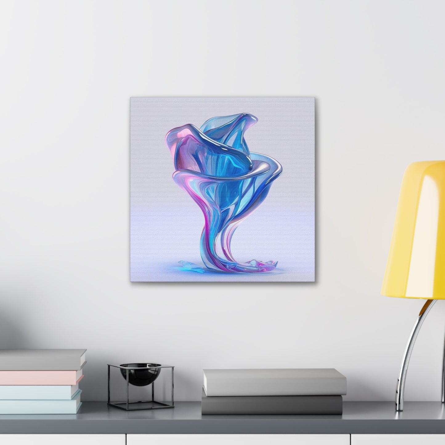 Canvas Gallery Wraps Pink & Blue Tulip Rose 2