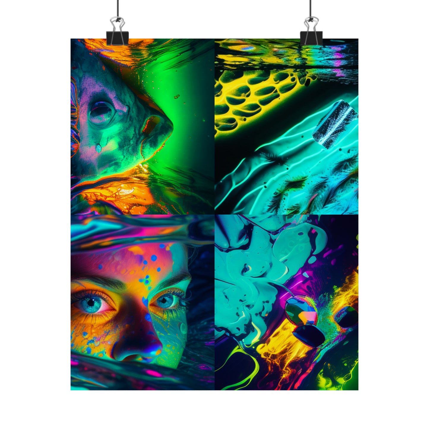 Premium Matte Vertical Posters Florescent Glow 5