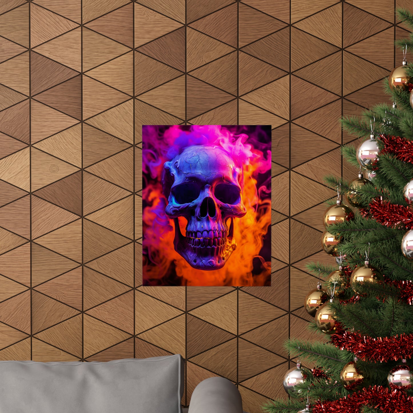 Premium Matte Vertical Posters Macro Skull 4