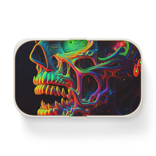 Bento Lunch Box Florescent Skull Death 1