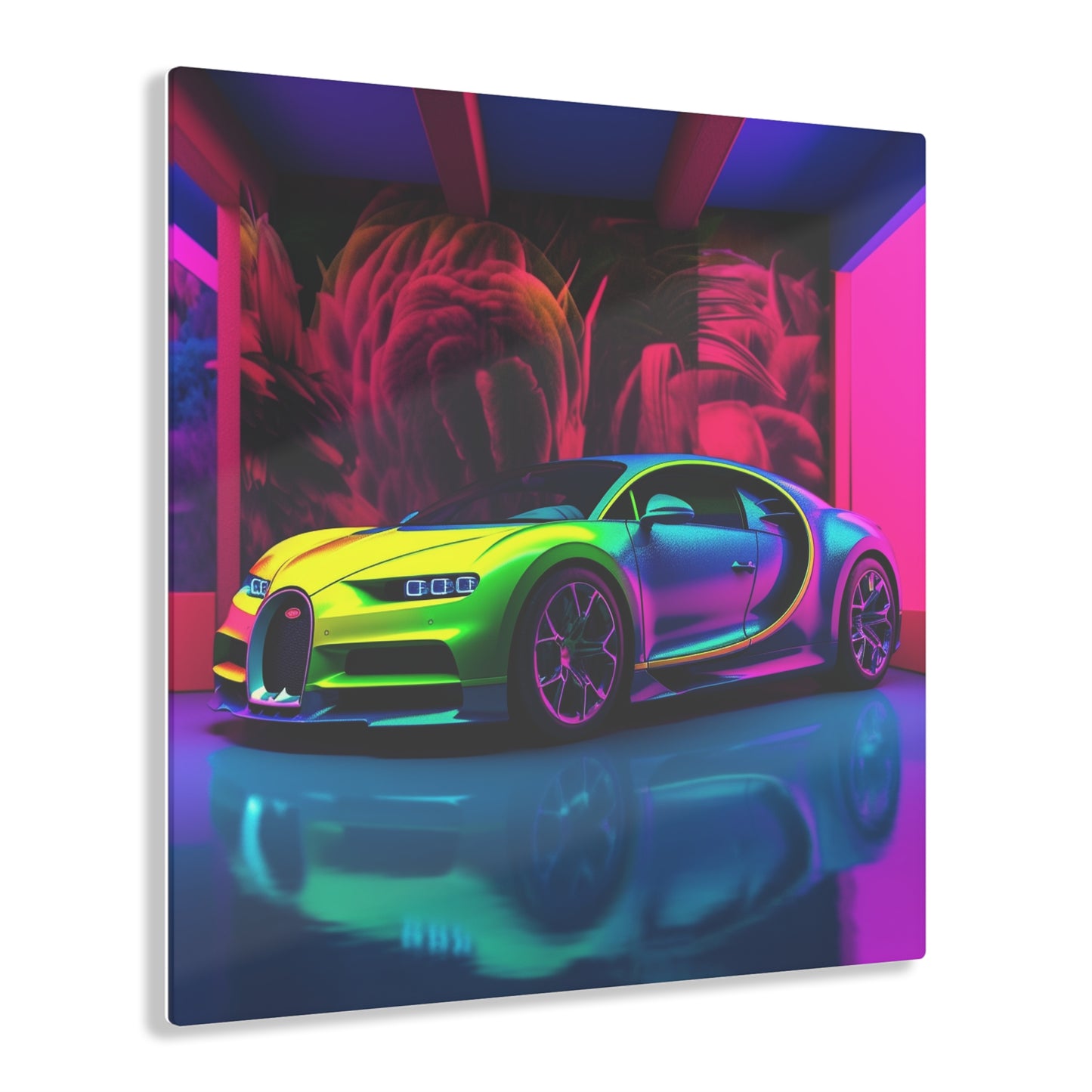 Acrylic Prints Florescent Bugatti Flair 1