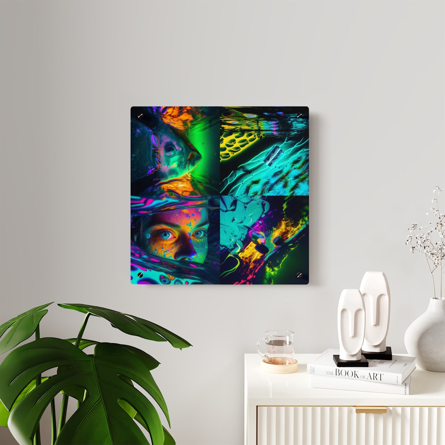 Acrylic Wall Art Panels Florescent Glow 5