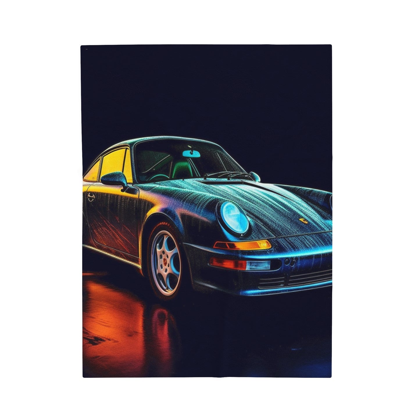 Velveteen Plush Blanket Porsche 933 3