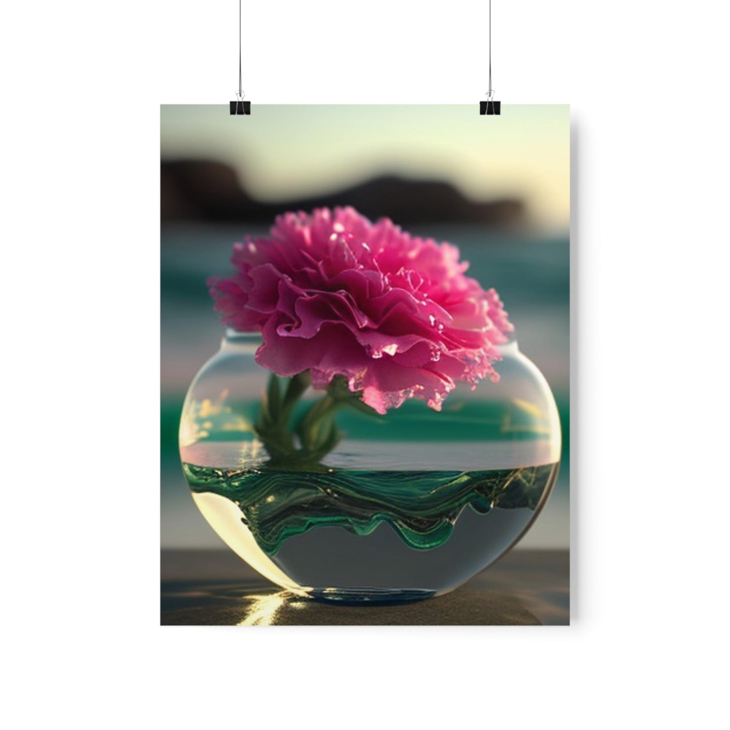 Premium Matte Vertical Posters Carnation 3