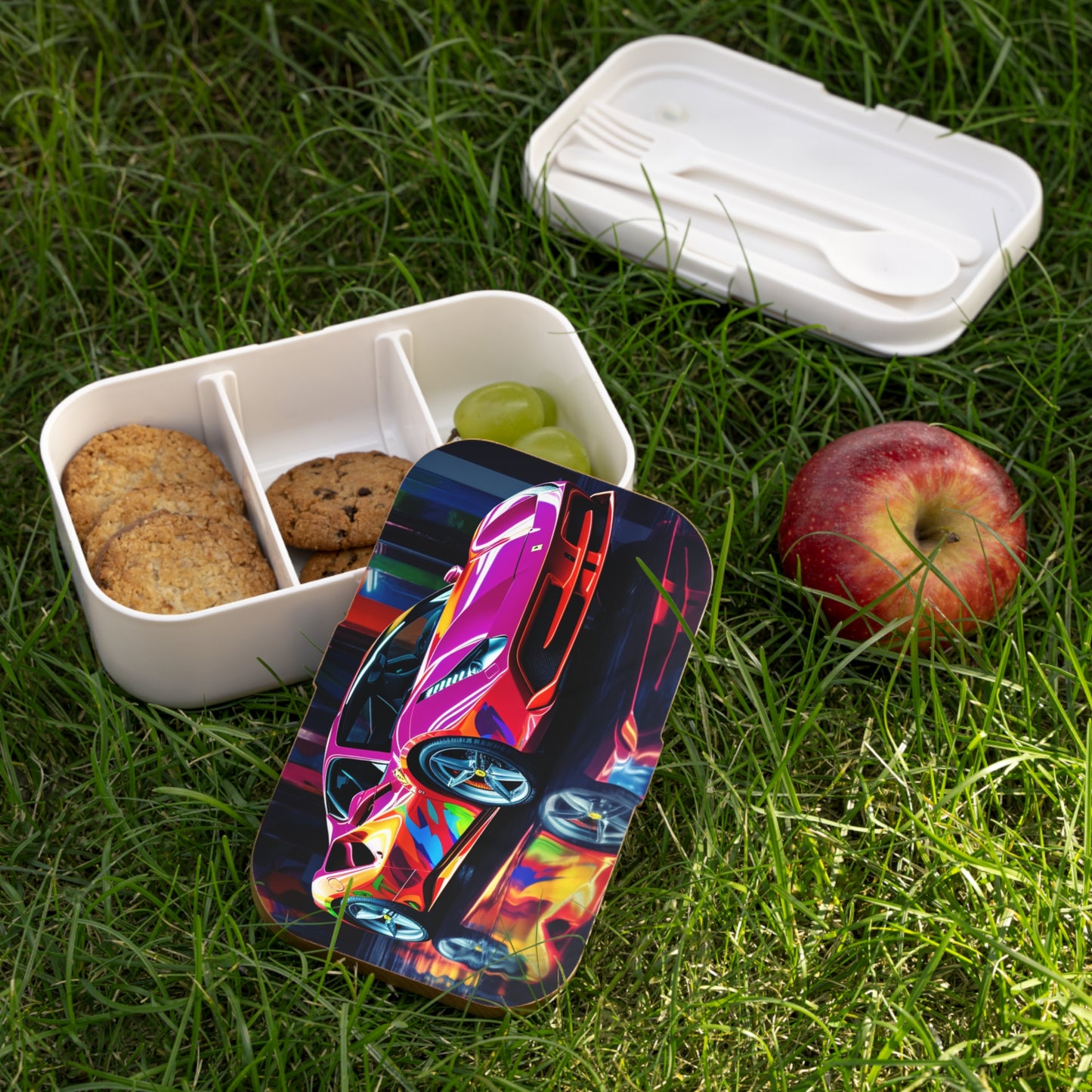 Bento Lunch Box Pink Macro Ferrari 1