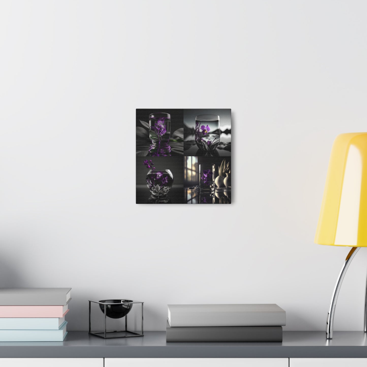 Canvas Gallery Wraps Purple Orchid Glass vase 5