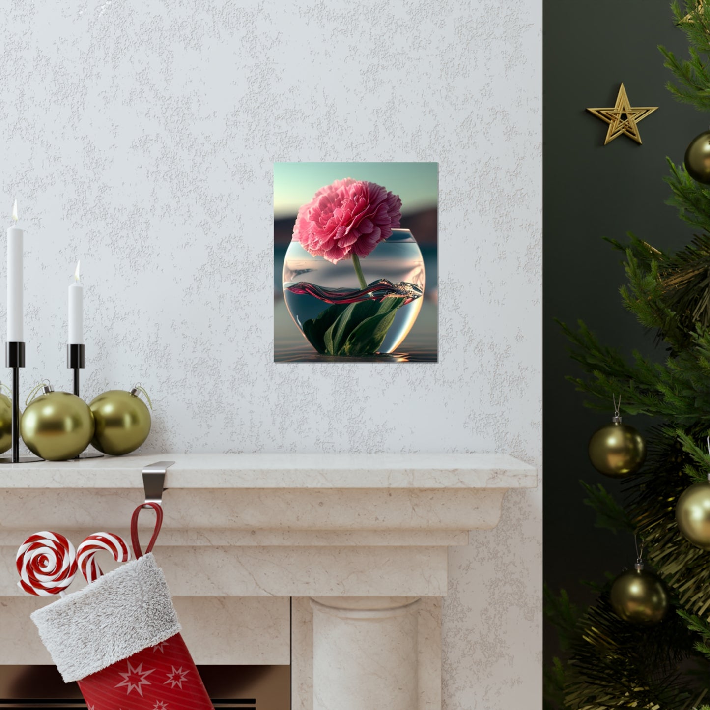Premium Matte Vertical Posters Carnation 2