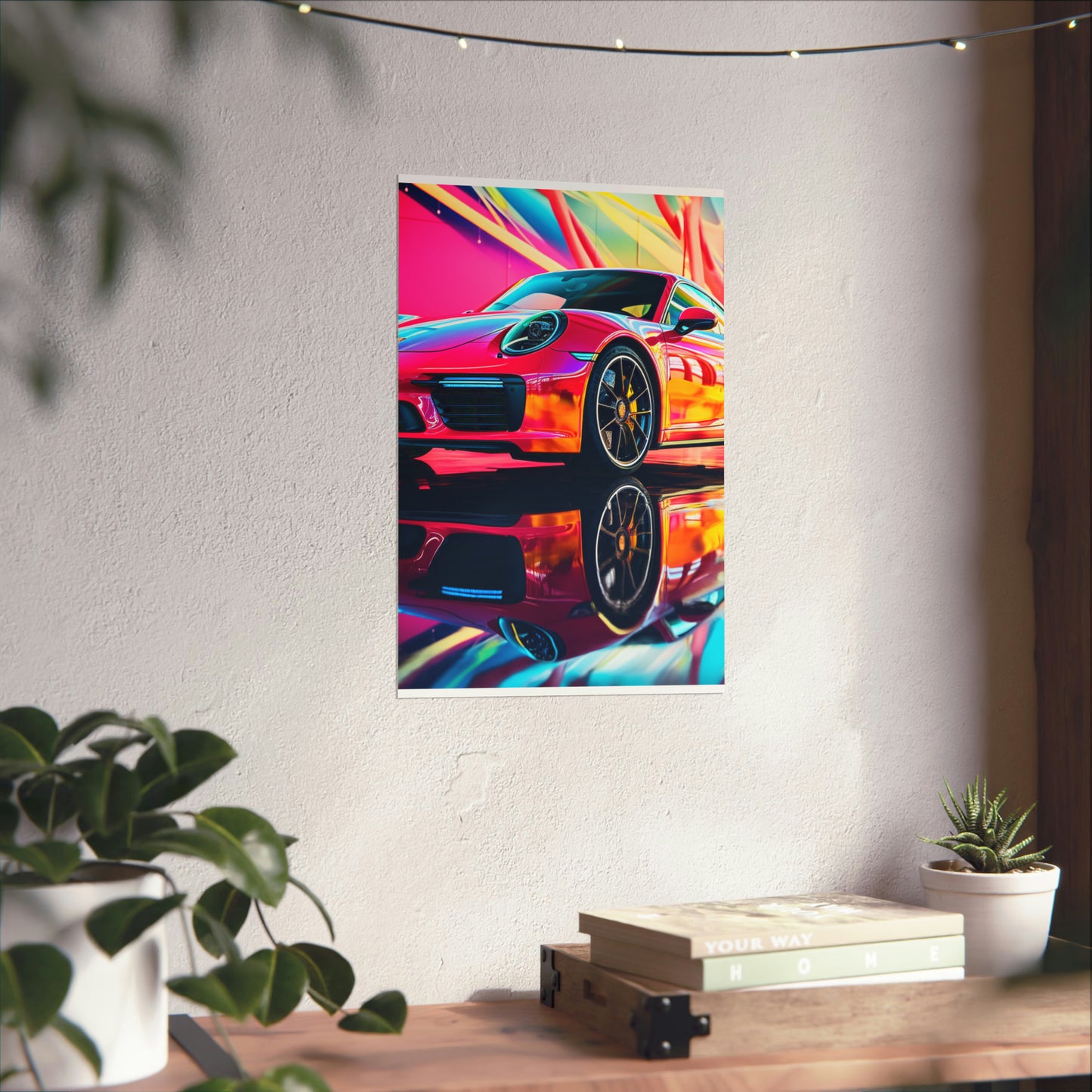 Premium Matte Vertical Posters Macro Porsche 4