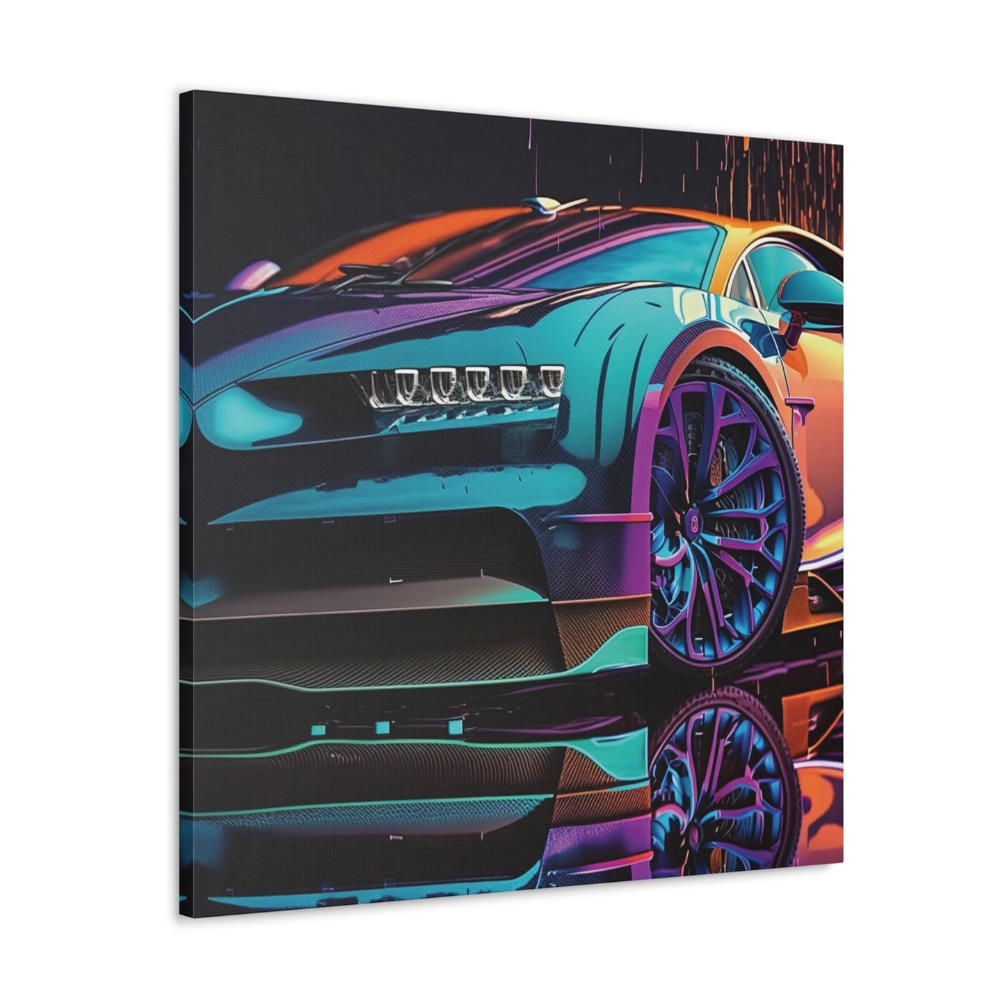 Canvas Gallery Wraps Bugatti Neon Chiron 1