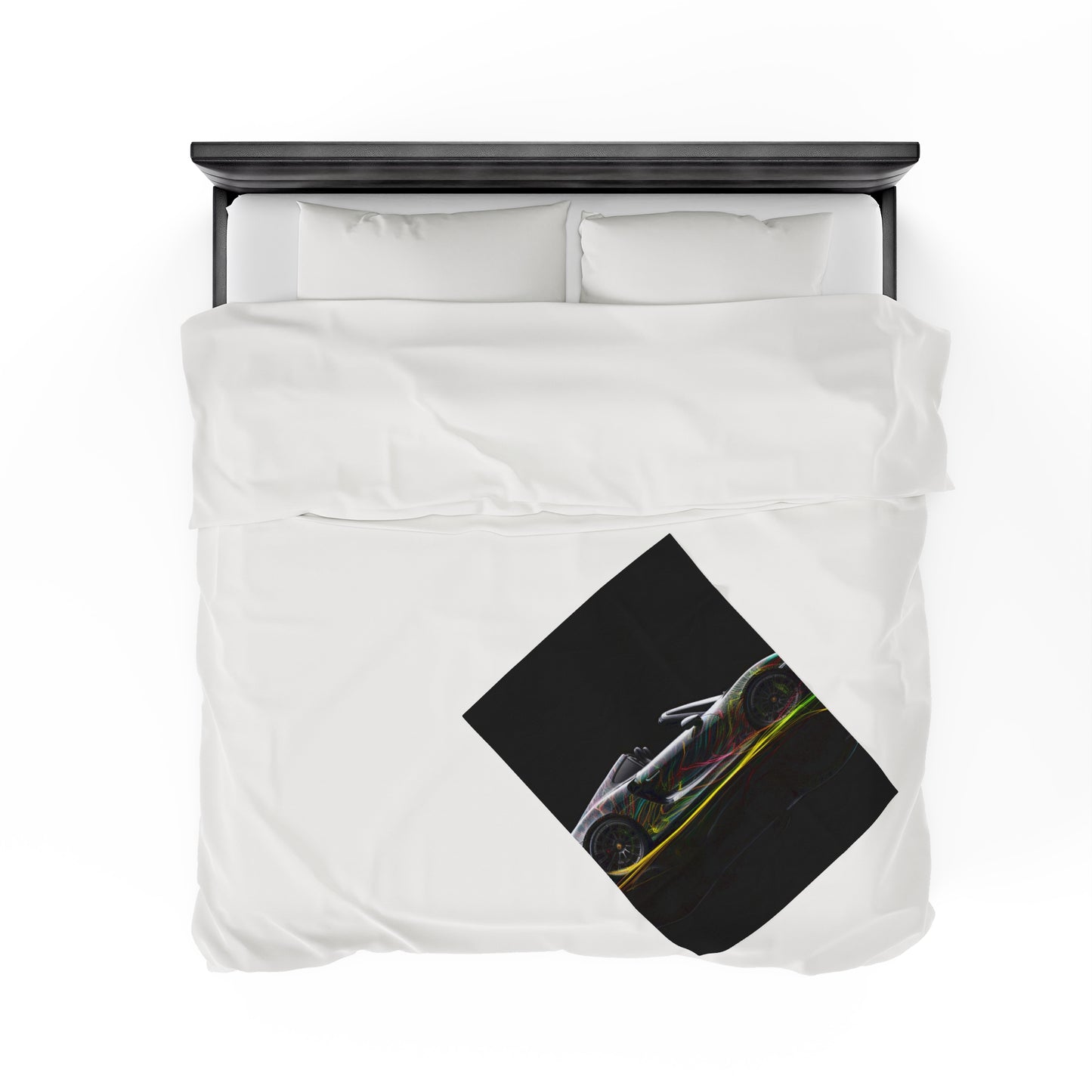 Velveteen Plush Blanket Porsche Line 1