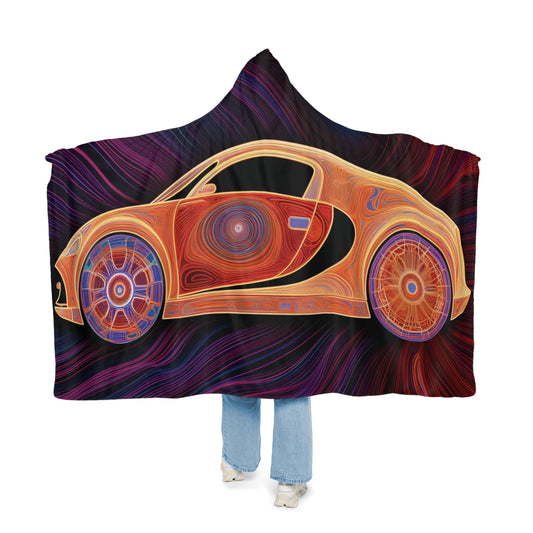 Snuggle Hooded Blanket Bugatti Abstract Concept 2