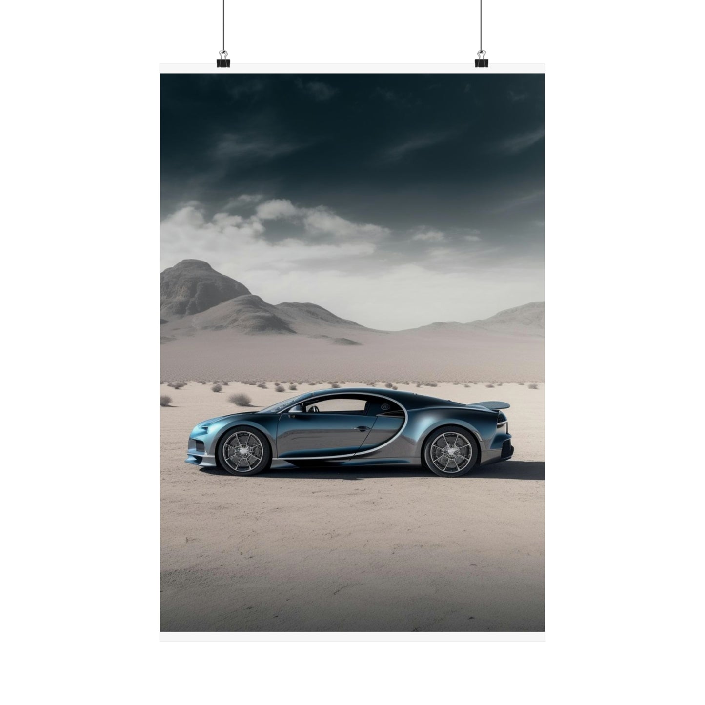 Premium Matte Vertical Posters Bugatti Real Look 1