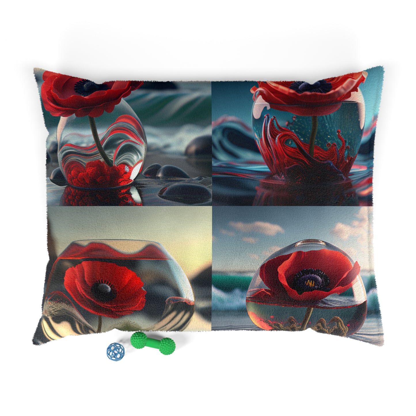 Pet Bed Red Anemone in a Vase 5