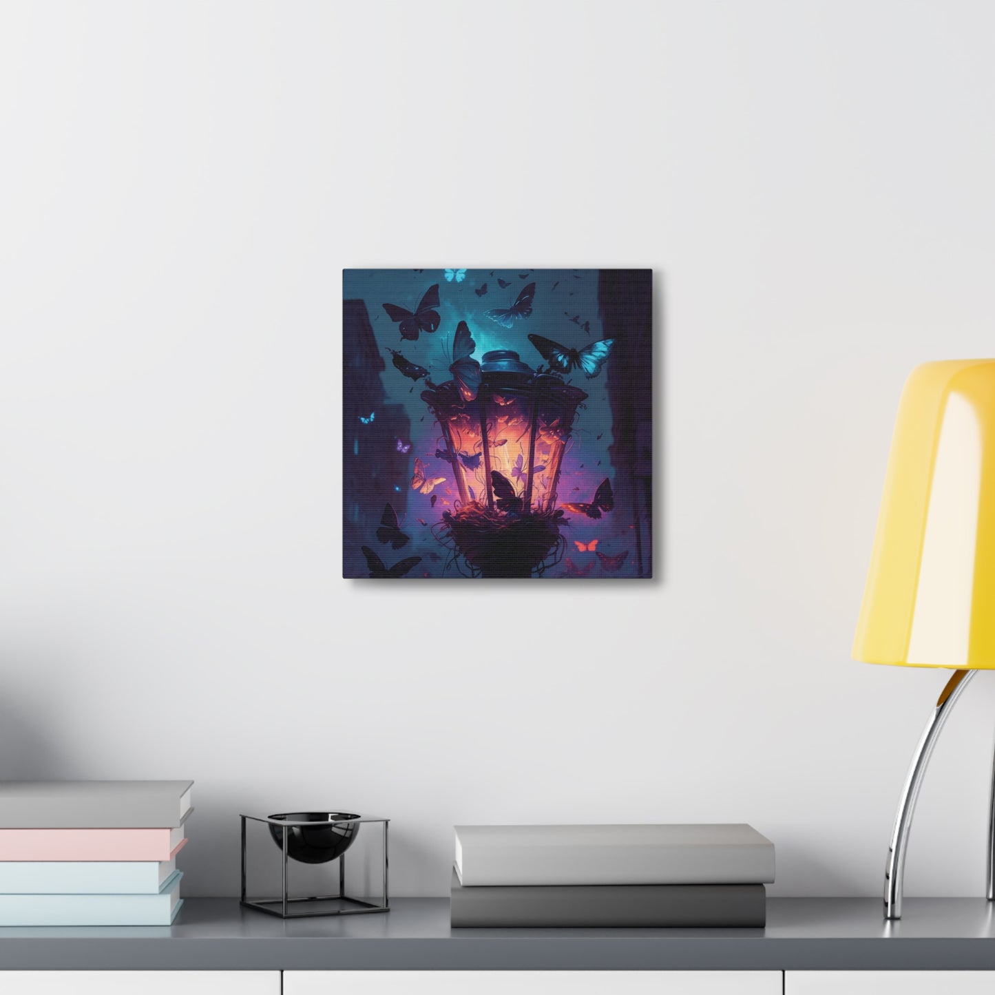 Canvas Gallery Wraps Street Light Butterfly 3