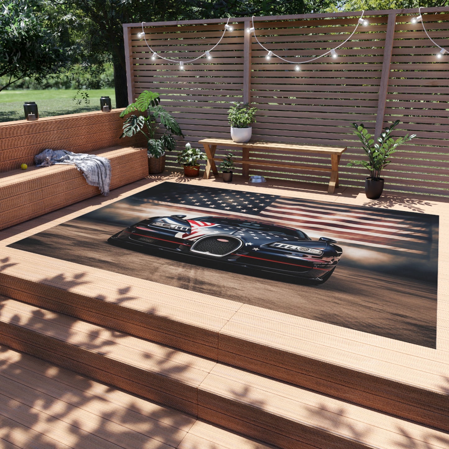 Outdoor Rug  Bugatti American Flag 2