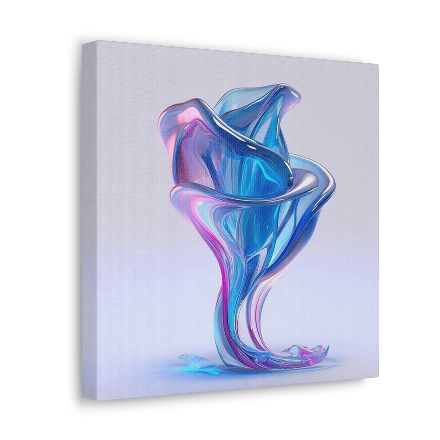 Canvas Gallery Wraps Pink & Blue Tulip Rose 2