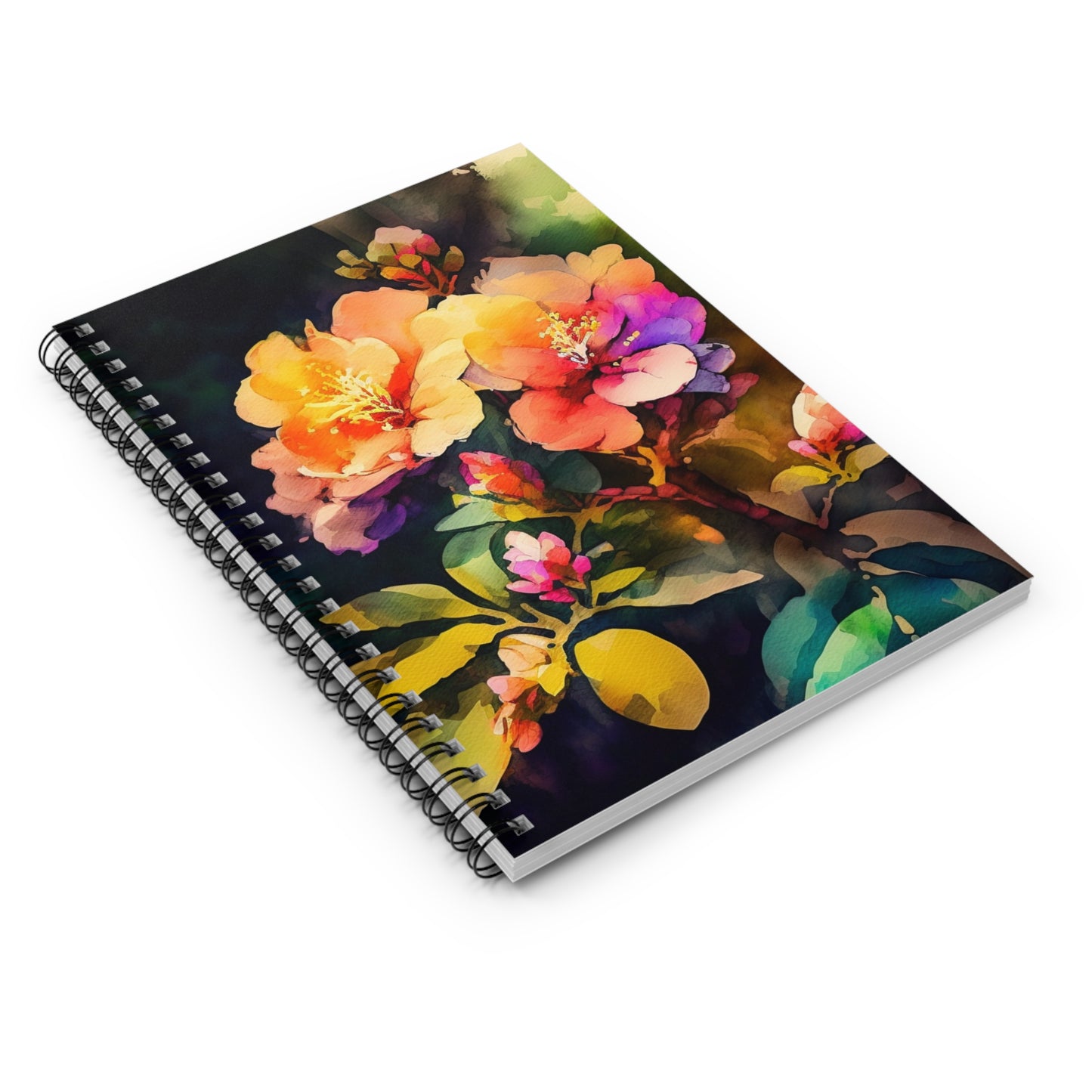 Spiral Notebook - Ruled Line Bright Spring Flowers 2