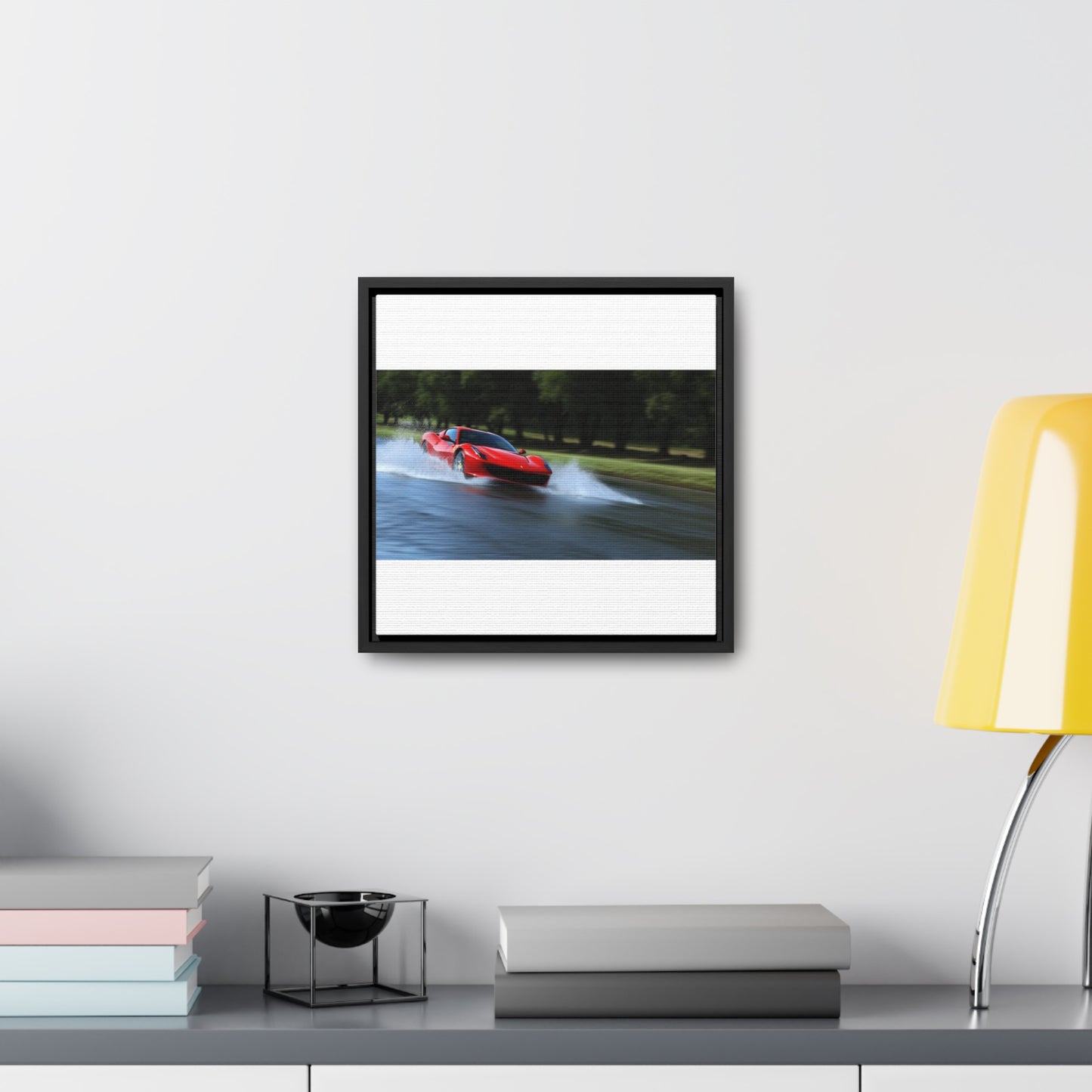 Gallery Canvas Wraps, Square Frame Water Ferrari Splash 3