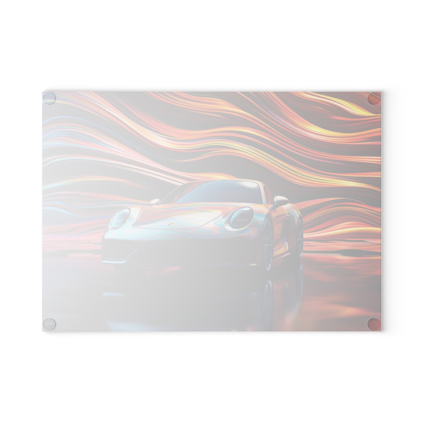 Glass Cutting Board Porsche Water Fusion 1