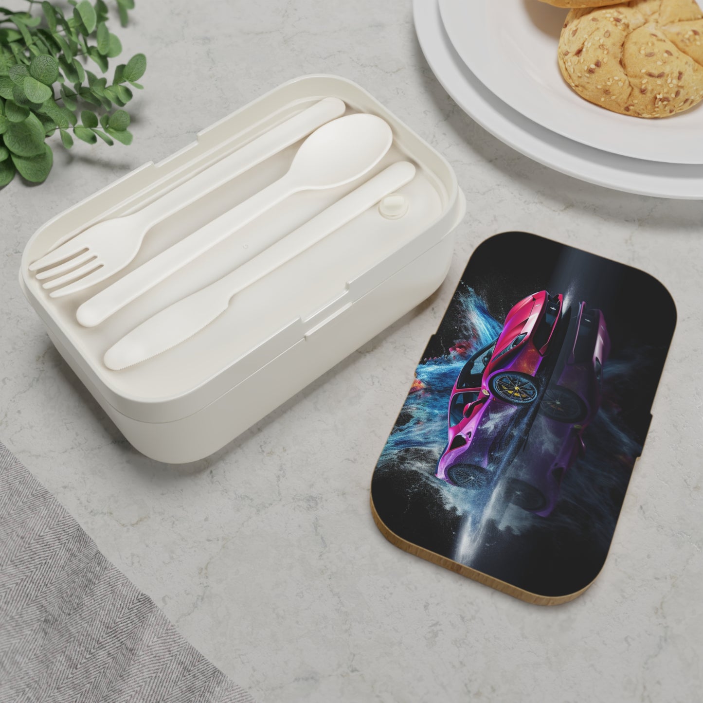 Bento Lunch Box Ferrari Water Splash 4