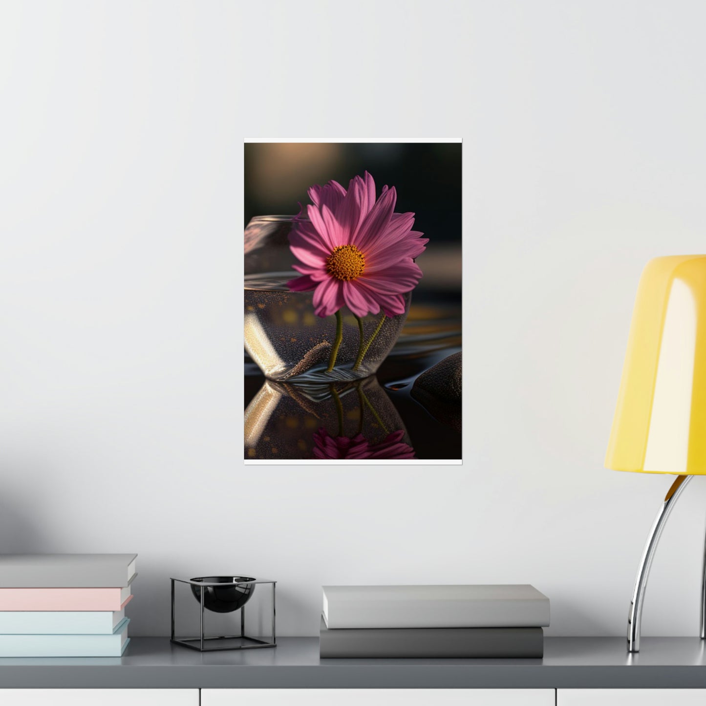 Premium Matte Vertical Posters Pink Daisy 4