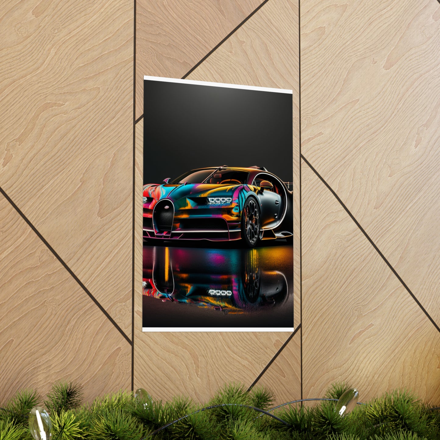 Premium Matte Vertical Posters Bugatti Chiron Super 2