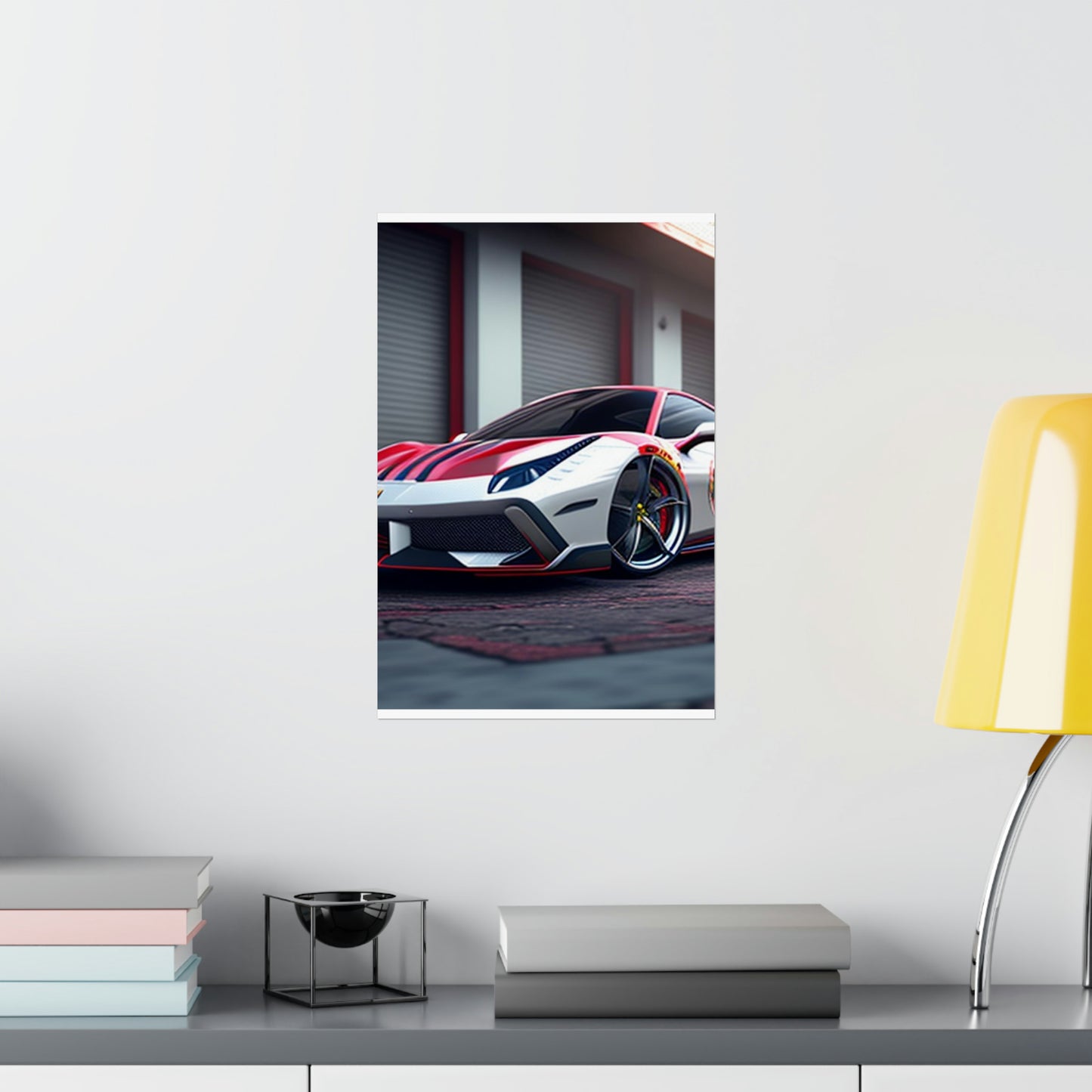 Premium Matte Vertical Posters Ferrari Hyper 3