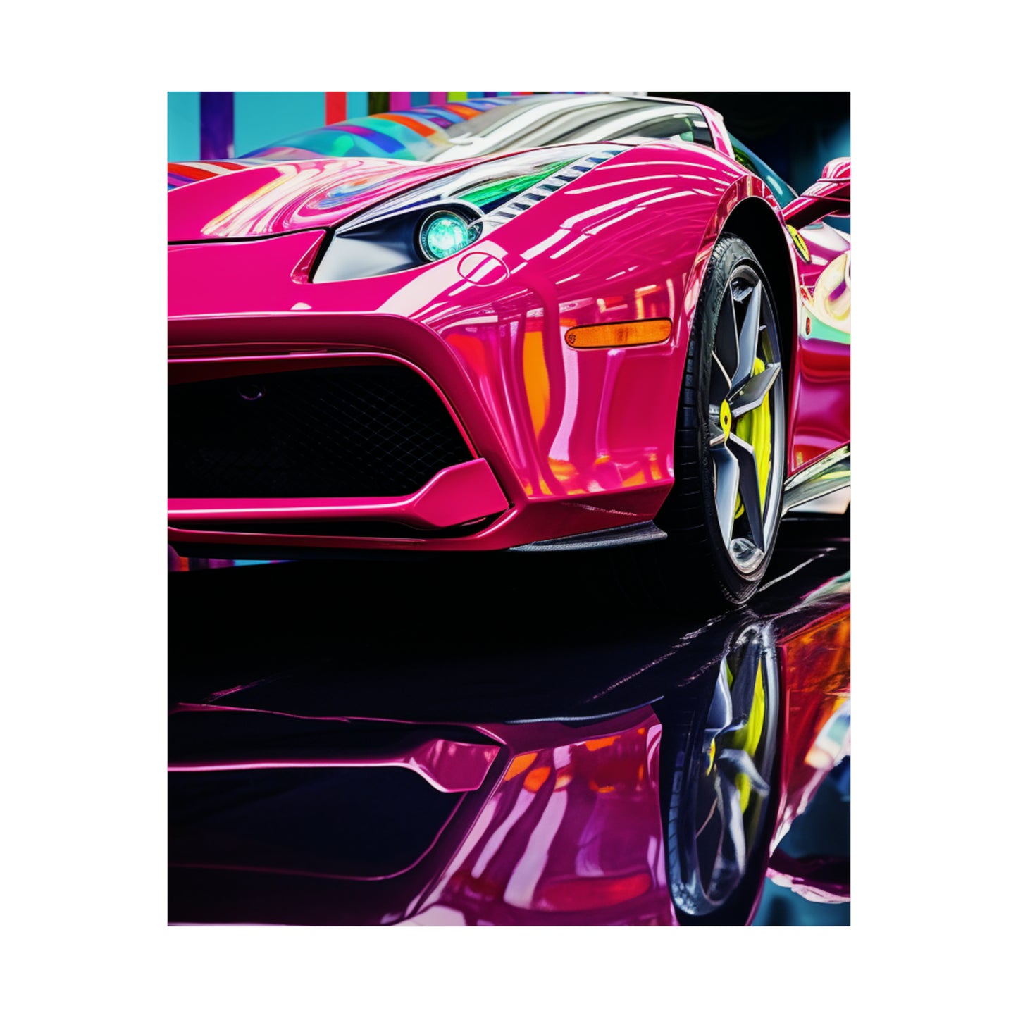 Premium Matte Vertical Posters Ferrari Flair Macro 2