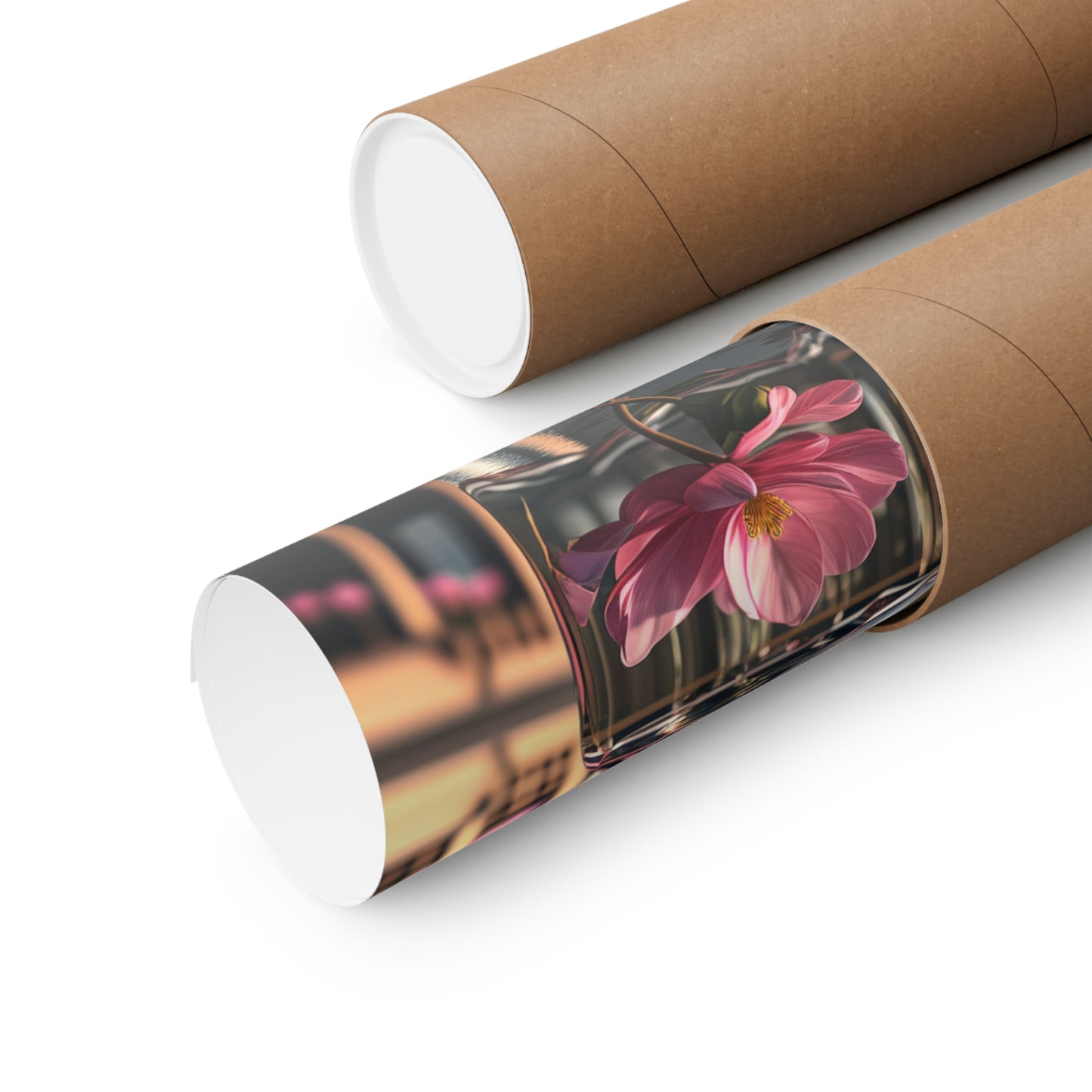 Premium Matte Vertical Posters Pink Magnolia 1