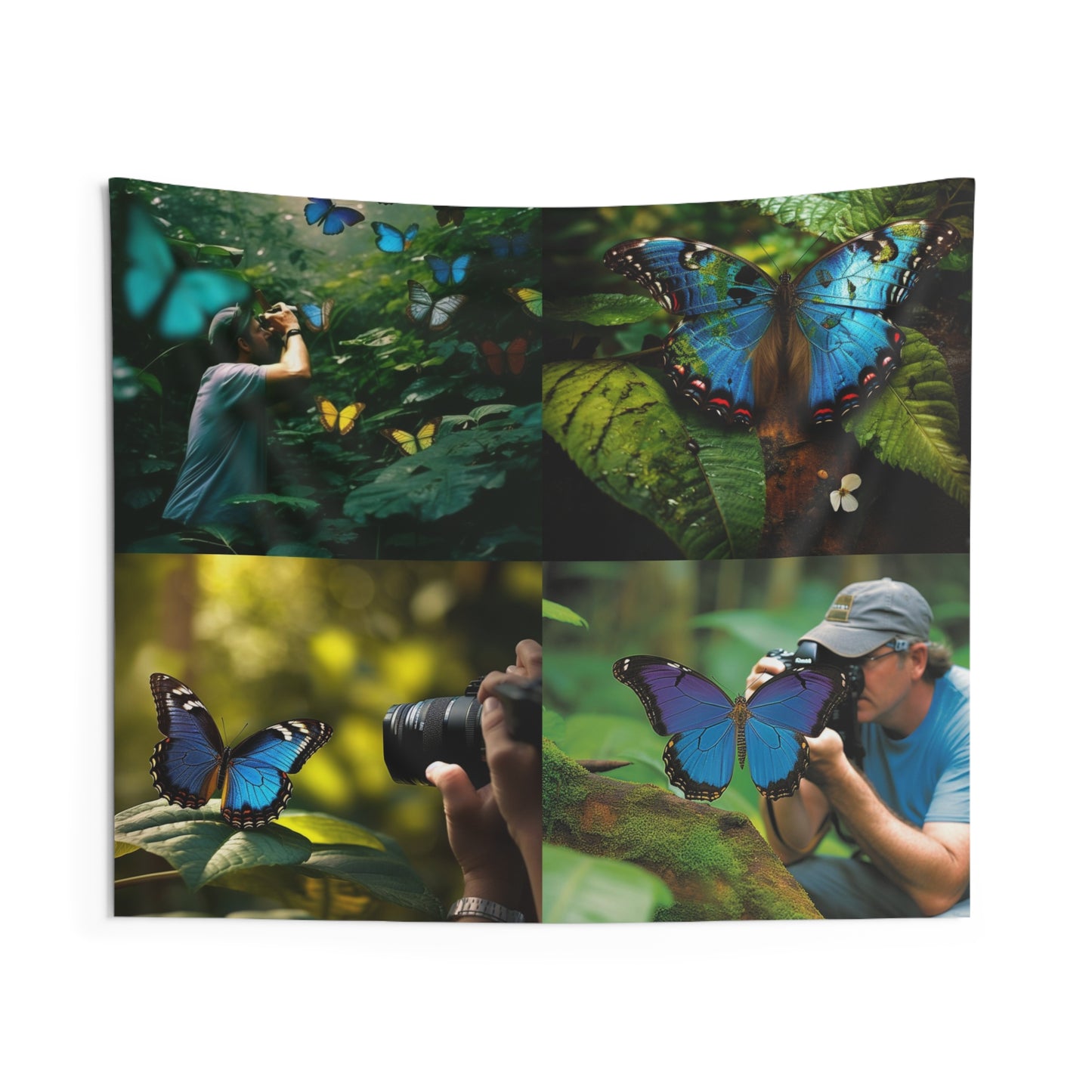 Indoor Wall Tapestries Jungle Butterfly 5