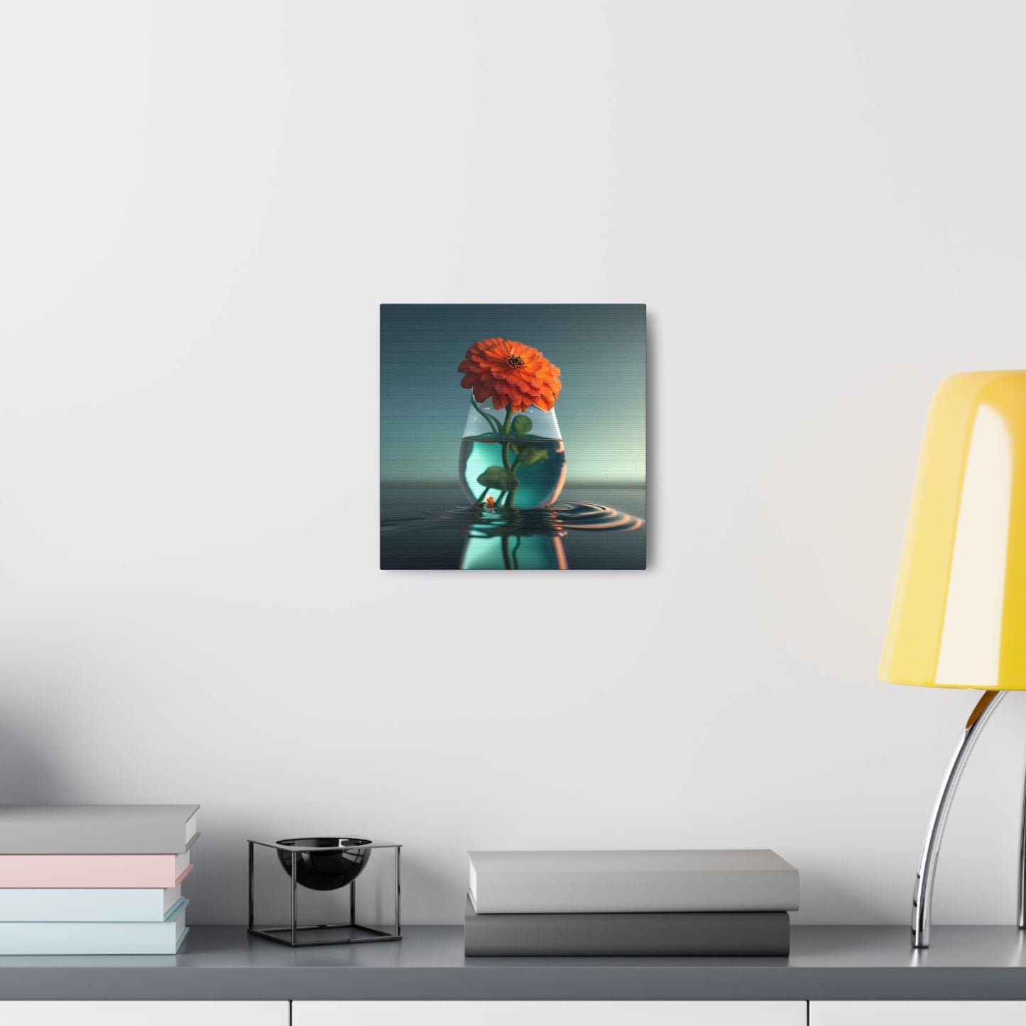 Canvas Gallery Wraps Orange Zinnia 1