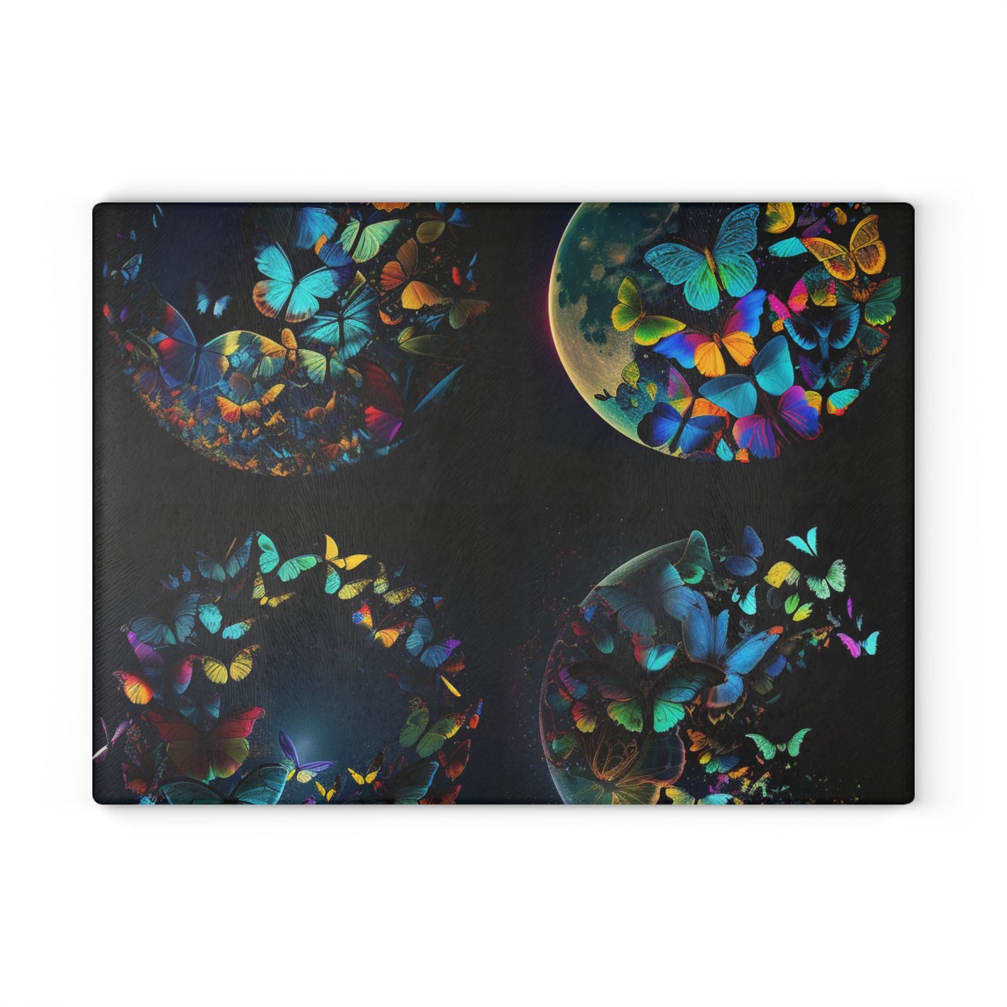 Glass Cutting Board Moon Butterfly 5