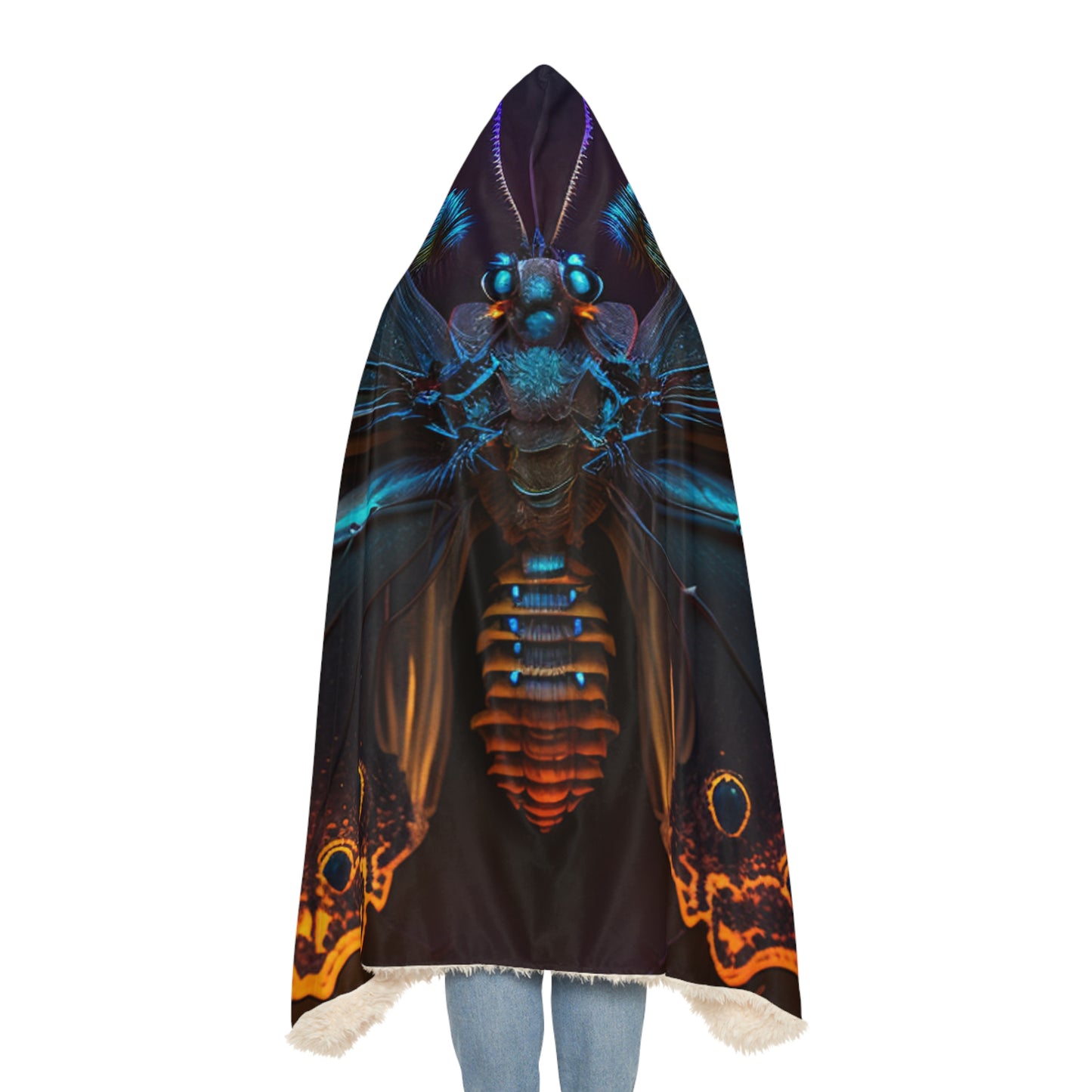 Snuggle Hooded Blanket Neon Hue Butterfly 2