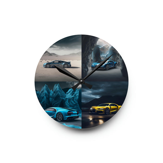 Acrylic Wall Clock Bugatti Real Look 5