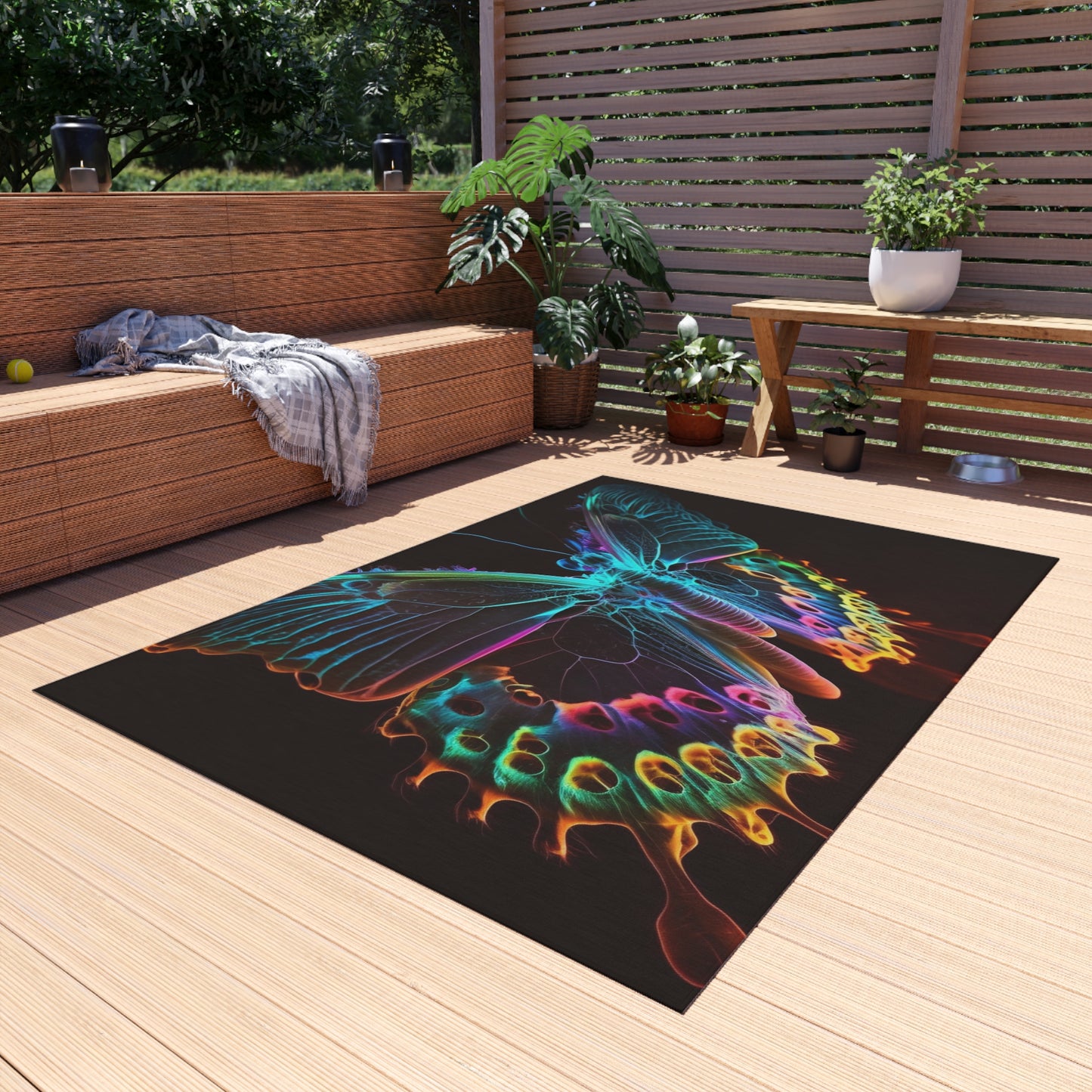 Outdoor Rug  Thermal Butterfly 2